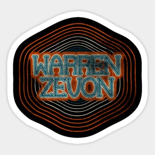 Warren zevon line Sticker